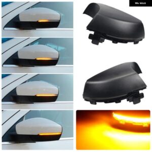 フォルクスワーゲン VW ポロ MK5 6R 6C 2009 - 2016 2017 ウィンカーランプ 流れるサイドウィング リアビューミラー ウィンカー ダイナミック 2個