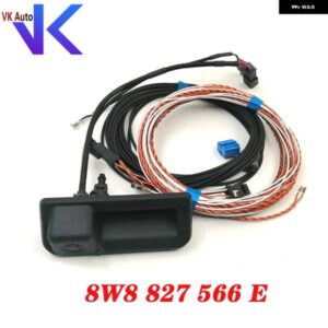 アウディ Q5 リアビュー カメラ トランク ハンドル ガイダンスライン付き 配線 ハーネス 8W8827566E 8W8 827 566 E