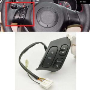 車用多機能 ステアリングホイール クルーズ ボタン オーディオ ボリューム コントロール スイッチ マツダ6 2006-2015
