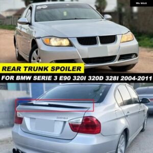 BMW アクセサリー E90 E92 320I 320D 328I 2005+ 3ピース カールーフテールスポイラーセット DIYレーシング トランク ウィン グリップ