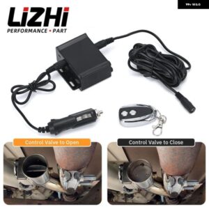 汎用 12V 電子リモート コントロール スイッチ+ コントロール ボックス 電動排気カットアウトキット 車 カスタム アクセサリー LZ-GJ031