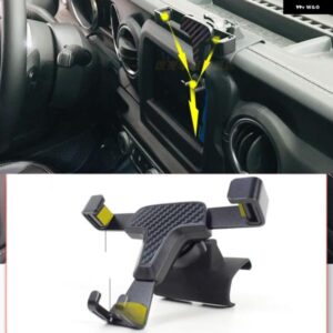 ジープ ラングラー JL 2019 - 22 アクセサリー 車用 エアベント マウント ブラケット スマートフォン ホルダー スタンド 携帯電話クレードル