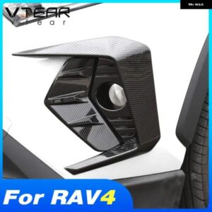 VTEAR トヨタ RAV4 アクセサリー 2021 2020 フロント フォグランプ フレーム フロント フォグライト アイブロウ トリム カバー 外装 カスタム パーツ