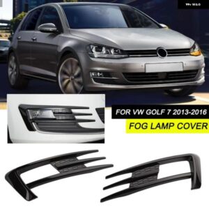 ペア車フロント フォグランプ グリル VW ゴルフ 7 MK7 GTI 2014 - 16 フォグランプ アンダー バンパー カバー