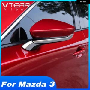 マツダ3 BP アクセサリー バックミラー 装飾 トリム カバー ABS クローム 車 外装 カスタム セダン/ ハッチバック 2019-2022