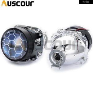 UNIVERSA 2.5インチ バイ キセノン プロジェクターレンズ HID H1 H4 H7 車用 ヘッドライト バルブ アセンブリ キット H1ランプ カスタム に使用