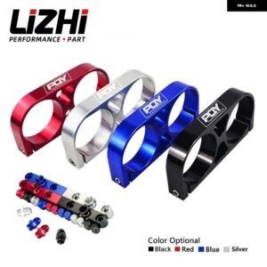 LIZHI- ツイン燃料 ポンプ ブラケット ビレット アルミ アセンブリ アウトレット マニホールド ブラック 044 燃料 ポンプ PQY