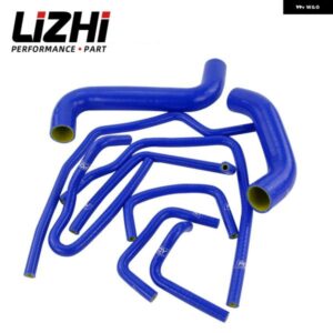 LIZHI RACING - 9個入り シリコン ラジエーター ターボインタークーラーホースキット 02-07 スバル インプレッサ WRX/STI GDA/GDB EJ20 LZ-LX1803C-QY