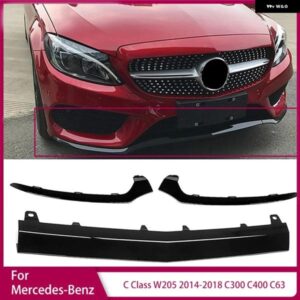 フロント バンパー スポイラー メルセデス ベンツ C クラス W205 2014-2018 C300 C400 C63 ディフューザー ガード フロント バンパー ブ ライトバー