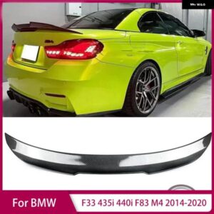 PSM スタイル リアスポイラー ウィン グリップ BMW F33 435I 440I F83 M4 2014-2020 トランク トップウィングスポイラー ディフ??ューザーオートパーツ