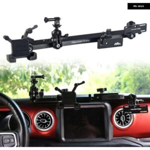 ジープ ラングラー JL 2019-2023 センター コンソール 携帯電話 ホルダー ダッシュボード マウント GPS デジタルデバイス ブラケット アルミ