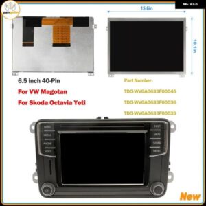 6.5インチ LCD タッチスクリーン ディスプレイ VW SKODA MIB STD2 684 200 TDO-WVGA0633F00045 TDO-WVGA0633F00036 TDO-WVGA0633F00039