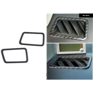 スバル WRX/ WRX STI/ レヴォーグ 2014-2021 カーアクセサリー ABS カーボン フロント エアコン ベント アウトレット カバー トリム 2個