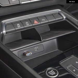 LHD アウディ A3 8Y 2020 - 24 フロントミドルセンター コンソール アームレスト グローブ 収納 ボックス トレイコンテナ オーガナイザー