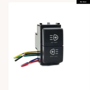 車用デュアルキースイッチ LED 左ライト 右ライトスイッチ ボタン LED スイッチ ワイヤー付き 日産 パトロール Y62