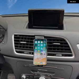 アウディ Q3 2012-2018 左ハンドル 専用 車用重力式電話 ホルダー エアベント マウント モバイル スタンド 車用電話 ホルダー ダッシュボード マウント