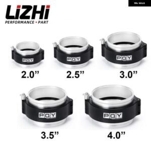 1ピース 2.0インチ 2.5インチ 3.0インチ 3.5インチ 4.0インチ クランプ システム アセンブリ 排気Vバンドクランプ クイックリリース OD排気/インタークーラ