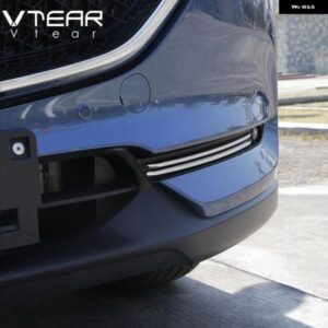 マツダ CX-5 CX5 アクセサリー フロント フォグランプ ストリップ デコレーションカバー 外装 クローム カスタム 2017-2022