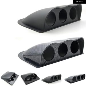 汎用 ブラックカーボン2インチ/ 52MM ダッシュボード デュアルトリプルゲージポッドカラーゲージポッド マウント ホルダー 左 右ハンドル ドライブ