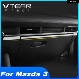 VTEAR マツダ3 BP アクセラ 2019 - 22 アクセサリー カー セントラ ル コントロール パネル インテリア モールディング 自動車 カスタム