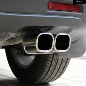 カーアクセサリー SUI SX4 S-CROSS 2014-2020 / VITARA ESCUDO 2015-2019 ステンレス 製リアエキゾーストマフラーテールエンド パイプ