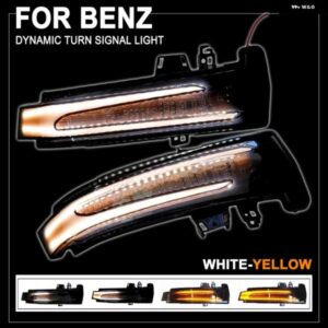 ダイナミックウィンカー LED バックミラー ストリーマーライト メルセデス ベンツ A B C E S CLA GLA GLK クラス W176 W246 W212 W204 W221