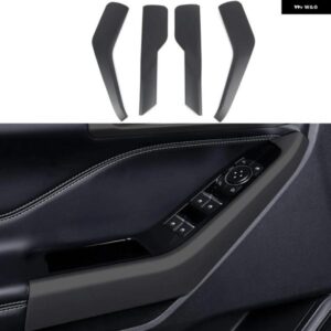 カーアクセサリー フォード エクスプローラー 2020 - 23 マットブラック インテリア ドア アームレスト 装飾 カバー トリム 4個