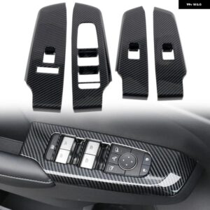 LHD 三菱 アウトランダー 2022 2023 カーアクセサリー ABS プラスチック 製 車ドアウィンドウリフトスイッチカバー トリム 4個