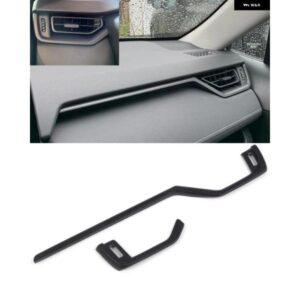 LHD RHD トヨタ RAV4 2019-2024 カーアクセサリー マットブラック ABS フロントサイド ACベント アウトレット ステッカー カバー 2枚