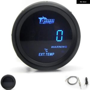 2インチ 52MM 排気ガス温度計 デジタル EXT ガス温度計 ブルー LED EGT 車用メーター センサー付き