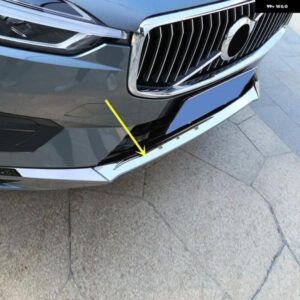 VOLVO XC60 2018 - 21 ステンレス フロントボトム バンパー モデリングストリップ カバー トリム 3個 カー スタイリング アクセサリー
