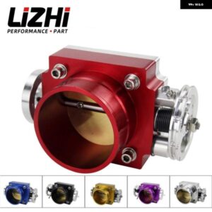 LIZHI RACING - スロットルボディ 70MM スロットルボディ パフォーマンスインテーク マニホールド ビレット アルミ ハイフロー LZ6970