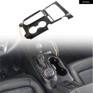 LHDカーアクセサリー フォード ブロンコ2021 - 24 2025カーボンプリント インテリア コンソール ギア シフト パネル カバー トリム