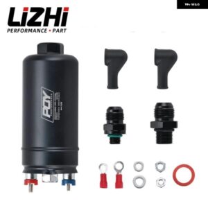 EFI 380LPH 1000HP アウター燃料 ポンプ E85 互換 044 スタイル AN10 インレット AN8 アウトレット チェック バルブ 付き