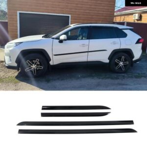 カーアクセサリー トヨタ RAV4 2019 - 22 ABS サイドドアボディ 傷防止 プロテクター モールディング トリム 4個