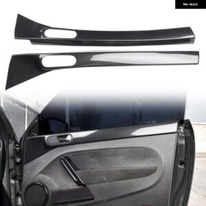 左ハンドル み VW フォルクスワーゲン ビートル A5 2012-2019 カーアクセサリー ABS カーボン フロントドア パネル 装飾 カバー トリム 2個