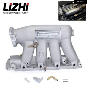 LIZHI - アルミインテーク マニホールド 06-11 ホンダ シビック 04-08 アキュラ TSX K24A2 K20Z3 シルバー ブラック LZ-IM52