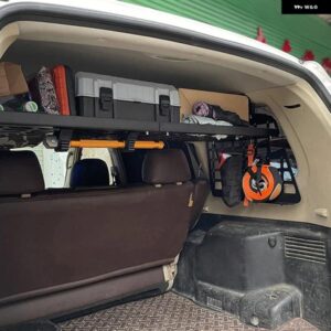 三菱 パジェロ V80 V93 V95 V97 V98 2007-2021 リアブート トランク モジュラーカーゴラックシェルフ ストレージハンギングボード モール パネル