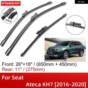 シートアテカKH7 2016-2020 26インチ+18インチ+11インチ フロントリア ワイパー ブレード ブラシカッターアクセサリー 2016 - 20