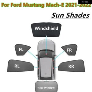 フロントガラス サイドウィンドウ サンバイザー シェード インテリア プライバシー スリープシールド ライト ブラインド マスタング マッハE 2021 2022