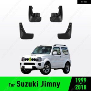 マッドガード スズキ ジムニー 1999-2018年式 ABSレジン 外装 装飾 スプラッシュ フラップ フェンダー カーアクセサリー