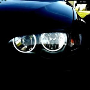 ホワイト 6000K CCFL ヘッドライト エンジェルデーモンアイキット エンジェルアイライト BMW E46 ノンプロジェクト クーペ セダン