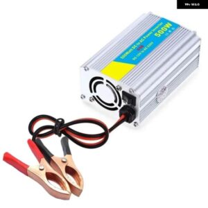 車用インバーター パワーコンバーター 500W パワーインバーター DC 12V → AC 220V カーインバーター 2ソケット付き カーアクセサリー ツール