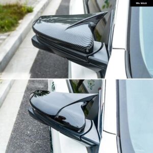 ブラック バックミラー サイドミラー カバー トリム サイドミラー キャップ2個 ホンダ アコード2018-2020カーアクセサリー