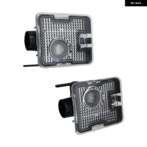 2個 車用サイドLEDライトサイン投影ランプ バックミラー ライト ウェルカムライト FOX FOCUS RS ST