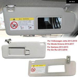 1/2個 車用サンバイザー ミラー 付き シュコダ オクタビア シュコダ オクタビア/シンルイ/ フォルクスワーゲン ジェッタ/サンタナ 2013-2018