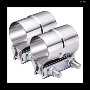 2インチ排気クランプ ラップジョイント排気バンドクランプスリーブカプラー ステンレス