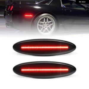 シボレー シボレー コルベット C5 1997-2004 スモークレンズ LED サイドマーカーランプ レッド リアサイドフェンダーライト