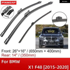 BMW X1 F48 2015-2020 26インチ+16インチ+14インチ フロントリア ワイパー ブレード ブラシカッターアクセサリー 2015 - 20