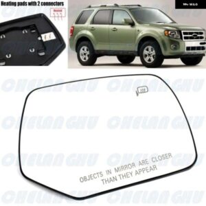 右側ヒーター付きバックミラー ガラス フォード エスケープ 2008 - 12 カーアクセサリー 8L8Z17K707A/F01325121